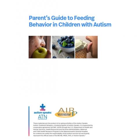 ATN/AIR-P关于自闭症相关喂养问题指南的封面